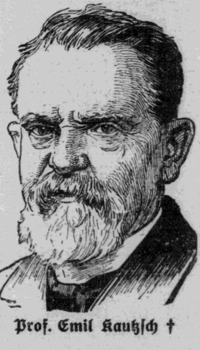 Ritratto di Emil Kautzsch